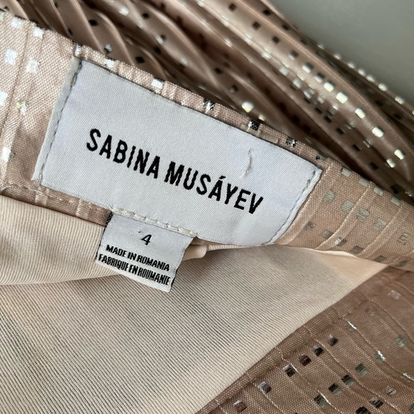 Anthropologie Sabina Musayev "Cassia" Pleated Midi Skirt Size 4 - Picture 7 of 9